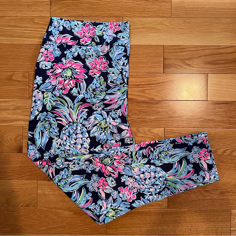 Lily Pulitzer Floral Pineapple Print Leggings